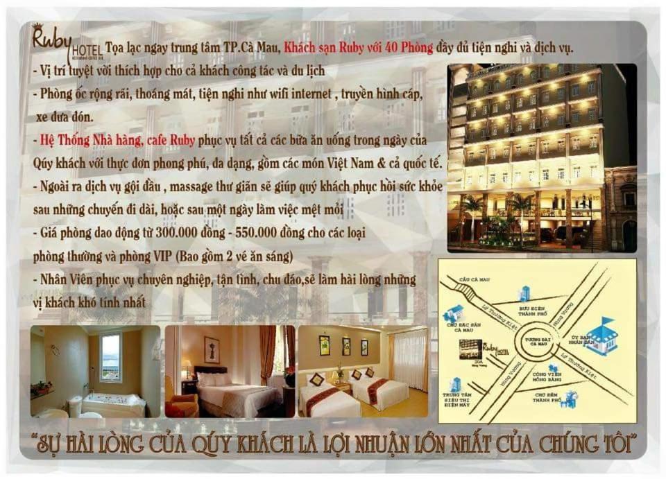 Hotel Ruby Cà Mau Esterno foto